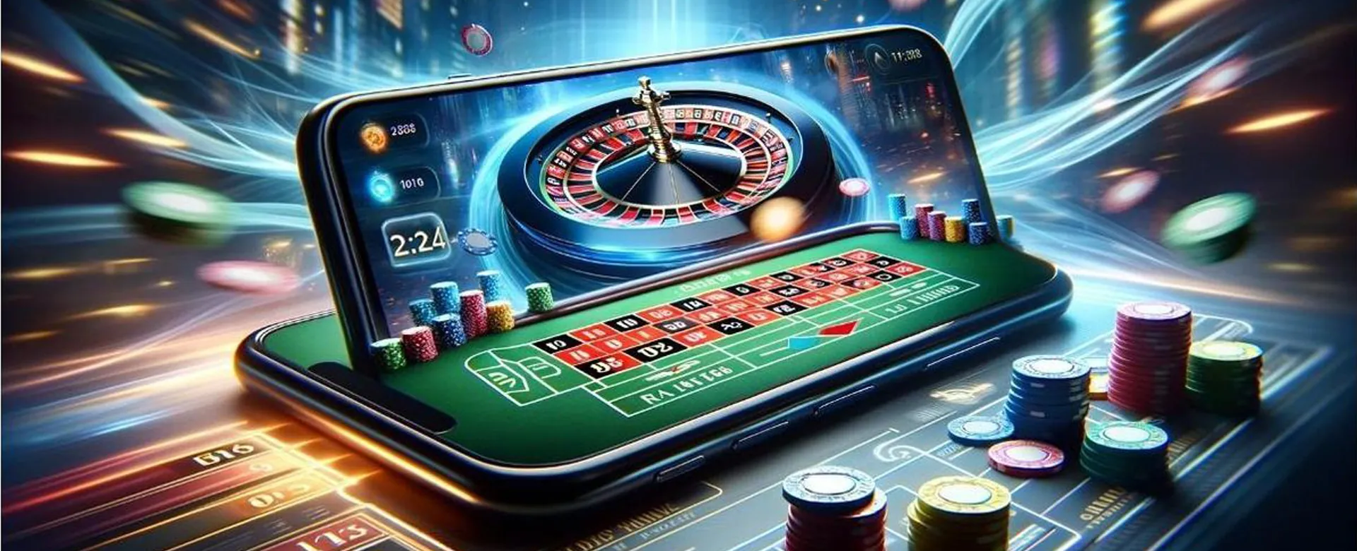Players engaged in an online poker table game with a modern interface