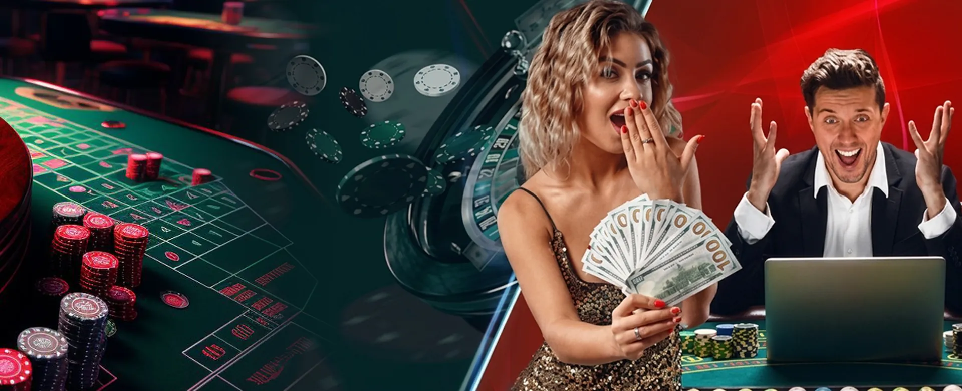 Player enjoying online table games on a mobile device, with casino elements in the background, vibrant and engaging.