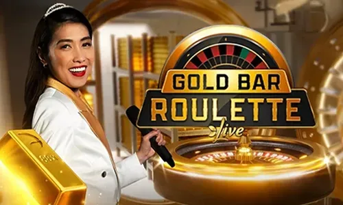 Live dealer presenting a table game